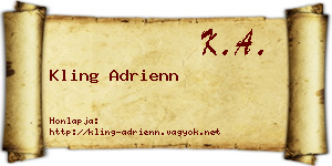 Kling Adrienn névjegykártya